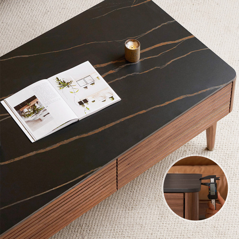 Seattle Natural Solid Walnut Coffee Table