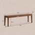 Seattle Natural Solid Walnut Dining Bench