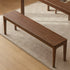 Seattle Natural Solid Walnut Dining Bench