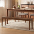 Seattle Natural Solid Walnut Dining Bench