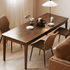 Seattle Natural Solid Walnut Large Dining Table Office Desk