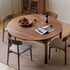 Seattle Natural Solid Walnut Round Extendable Dining Table