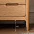 Seattle Natural Solid Oak Bedside Table Design 2