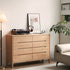 Seattle Natural Solid Oak Chest of 8 Drawers