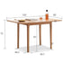Seattle Natural Solid Oak Extending Dining Table