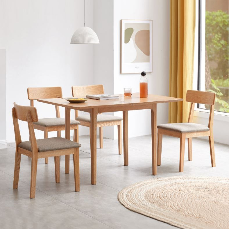 Seattle Natural Solid Oak Extending Dining Table