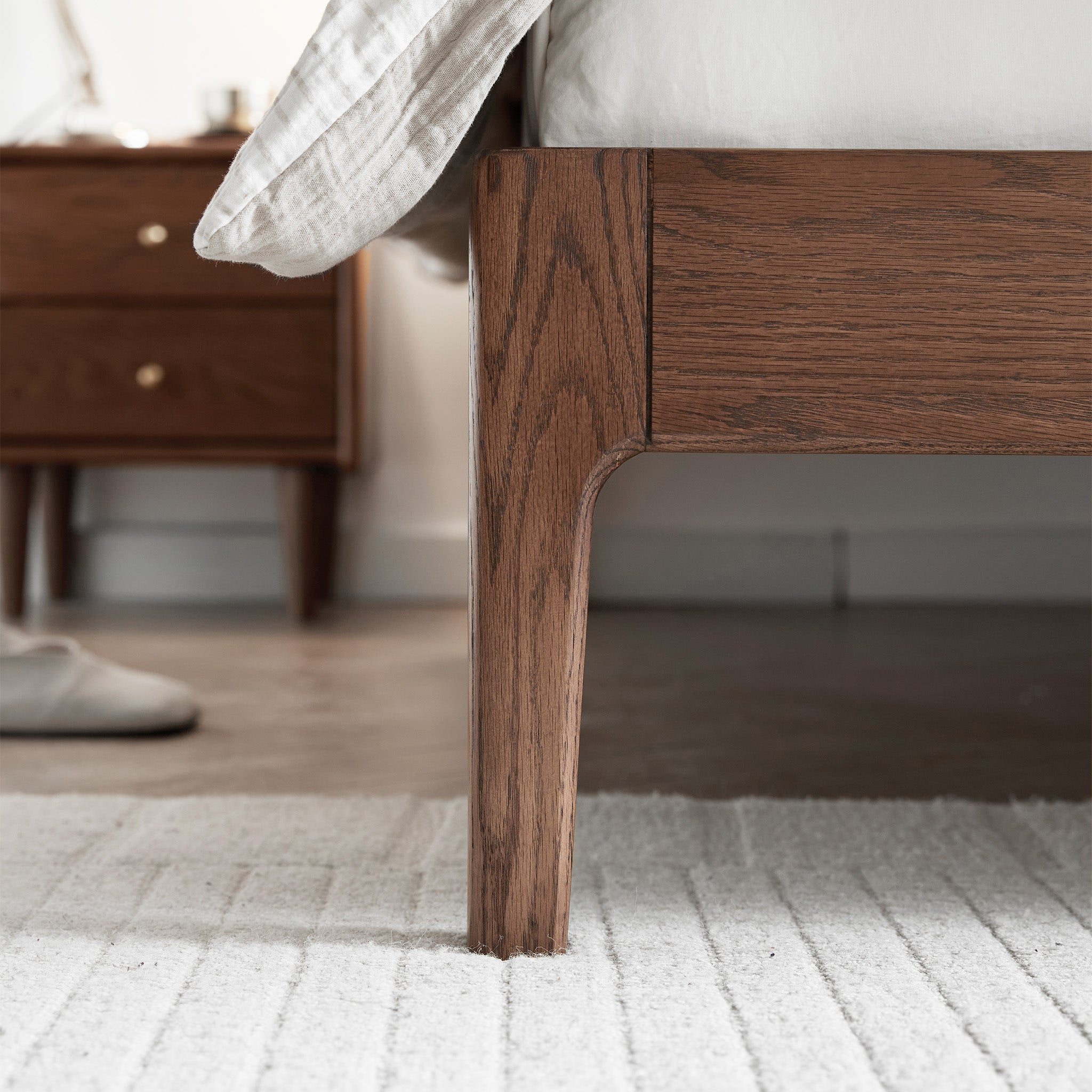 Seattle Solid Oak Platform Bed Frame