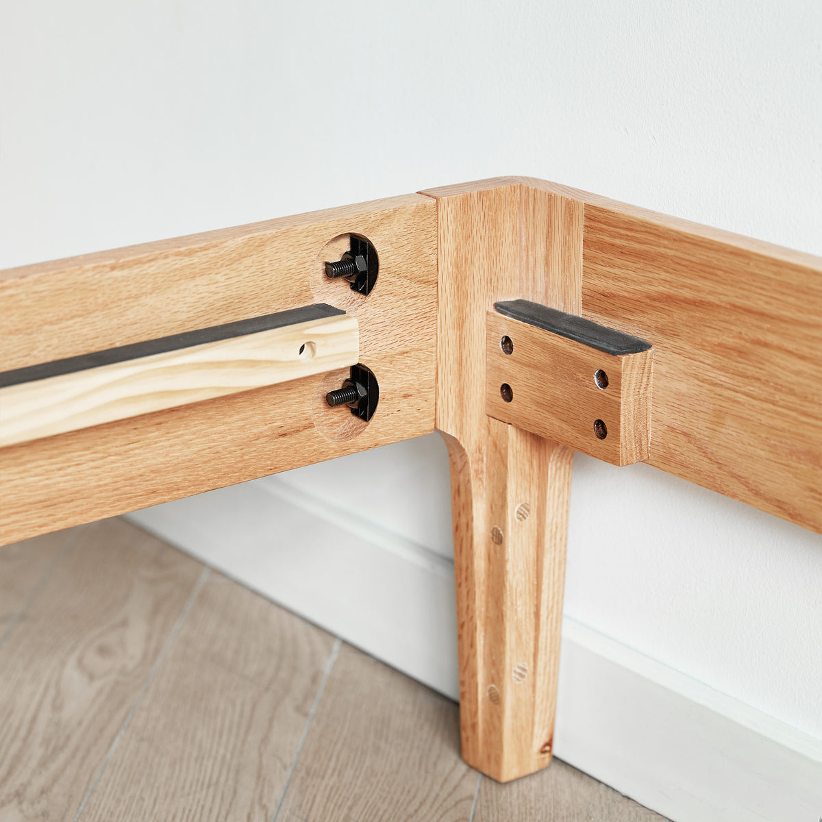 Seattle Solid Oak Platform Bed Frame & Bed Base – Oak Furniture Store ...