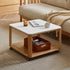 Serrada Natural Solid Oak Movable Coffee Table