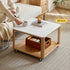Serrada Natural Solid Oak Movable Coffee Table