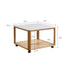 Serrada Natural Solid Oak Movable Coffee Table