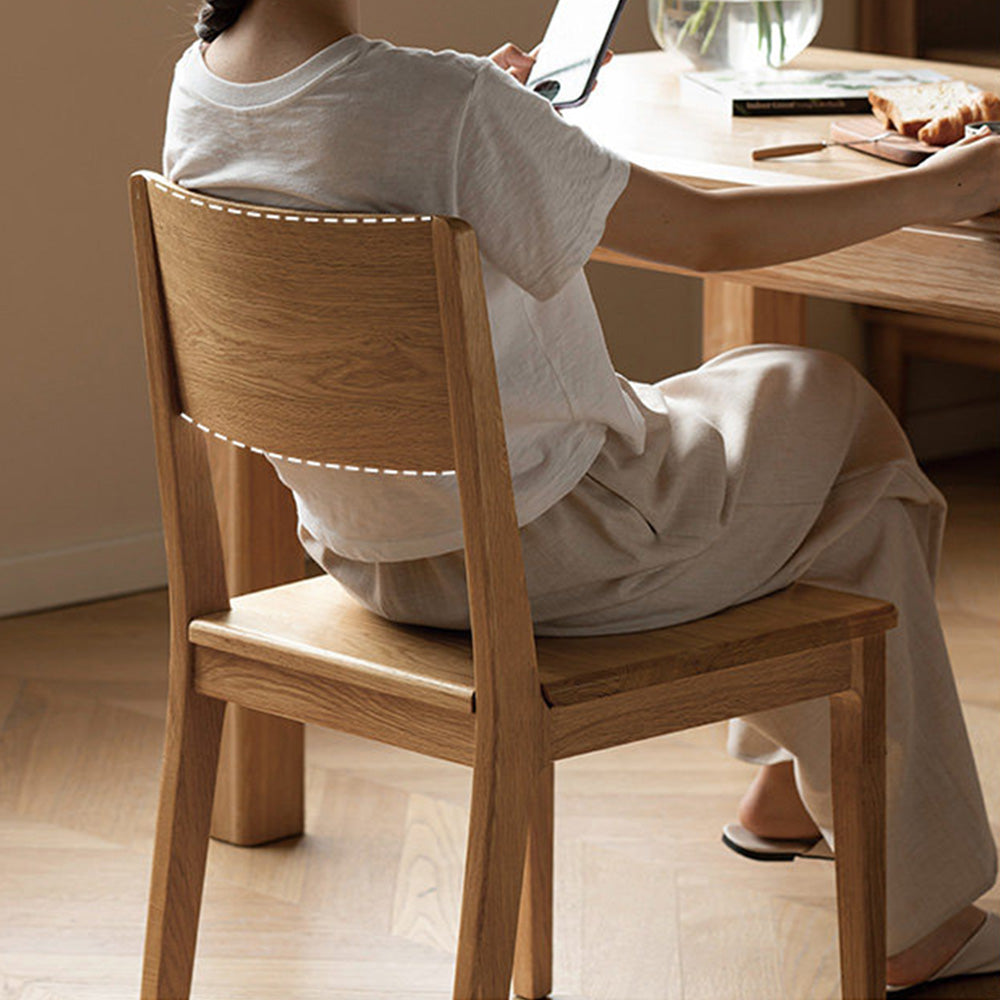 Serri Natural Solid Ash Dining Chair