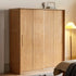 Siena Solid Oak Sliding Door Large Wardrobe - Oak Furniture Store