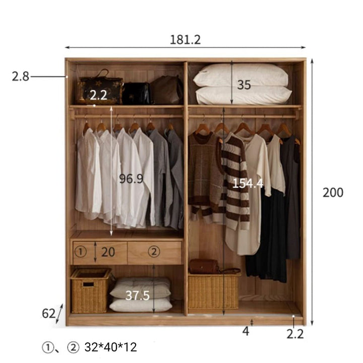 Solid Oak Wardrobes – Oak Furniture Store Australia