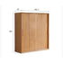 Siena Solid Oak Sliding Door Large Wardrobe - Oak Furniture Store