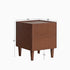 Skara Natural Solid Rubber Wood Bedside Table - Oak Furniture Store