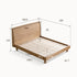 Sofia Natural Solid Ash Bed Frame | Oak Furniture Store