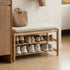 Solna Natural Solid Oak Shoe Bench | Oak Furniture Store
