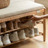 Solna Natural Solid Oak Shoe Bench | Oak Furniture Store