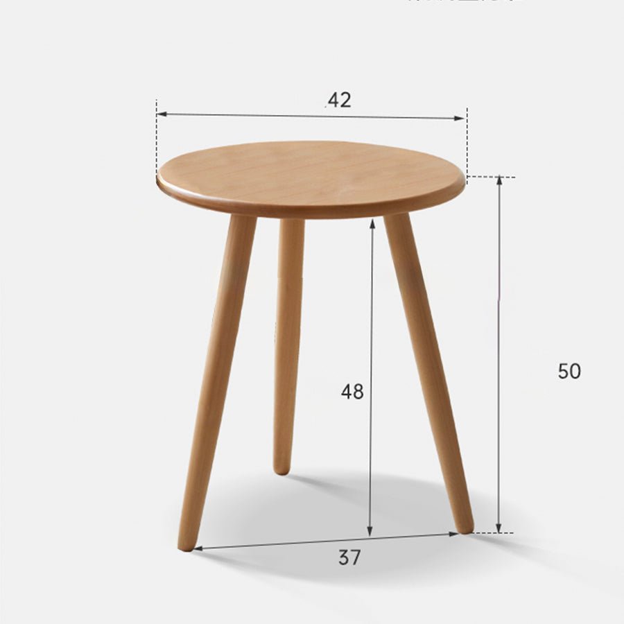 Stave Solid Beech Side Table | Oak Furniture Store