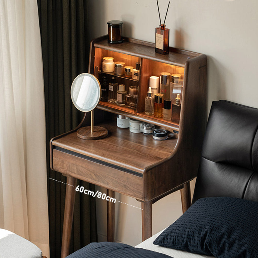 Stropica Natural Solid Walnut Dressing Table