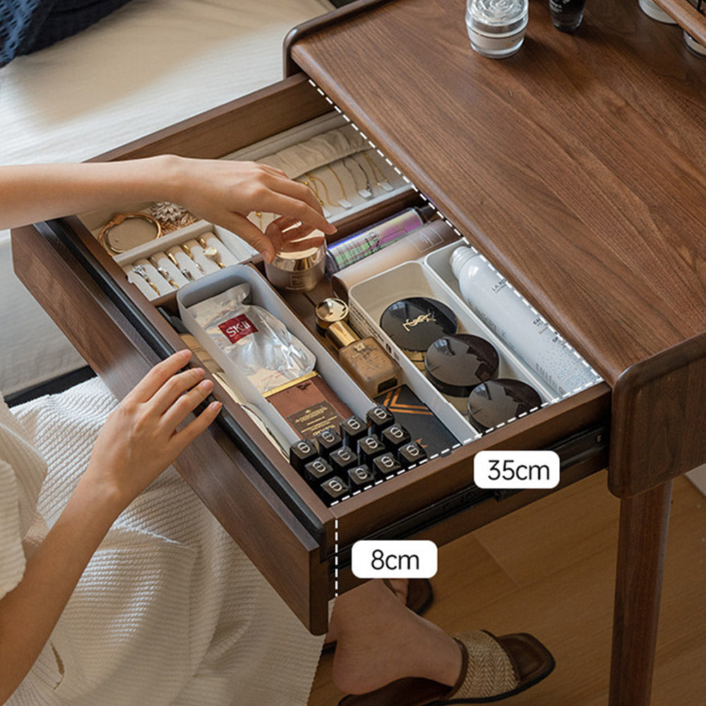 Stropica Natural Solid Walnut Dressing Table