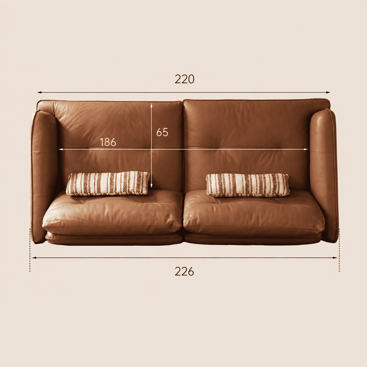 Tacoma Genuine Leather Sofa