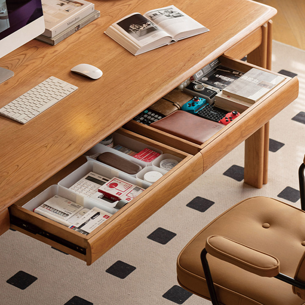 Tarfala Natural Solid Cherry Large Work Station