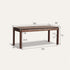 Tarfala Natural Solid Walnut Large Work Station