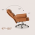 Tempe Ergonomic Faux Leather Swivel Office Chair