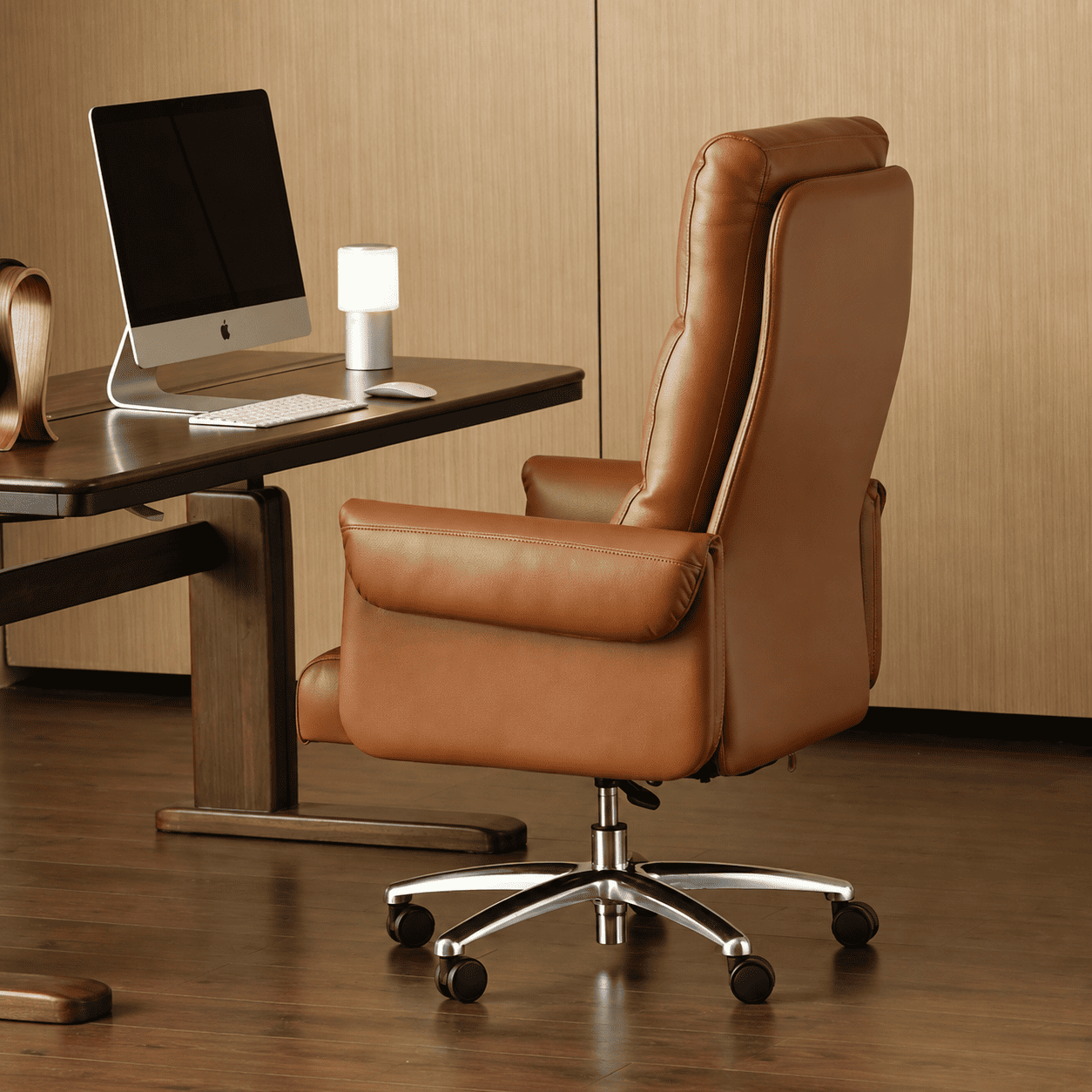 Tempe Ergonomic Faux Leather Swivel Office Chair