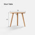 Toffia Natural Solid Oak Coffee Table Set