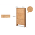Tulsa Natural Solid Rubber Wood Shoe Cabinet