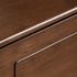 Tulsa Solid Rubber Wood Shoe Cabinet in Walnut Colour