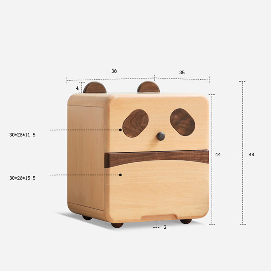 Urban Kidz Animal Oak Bedside Table