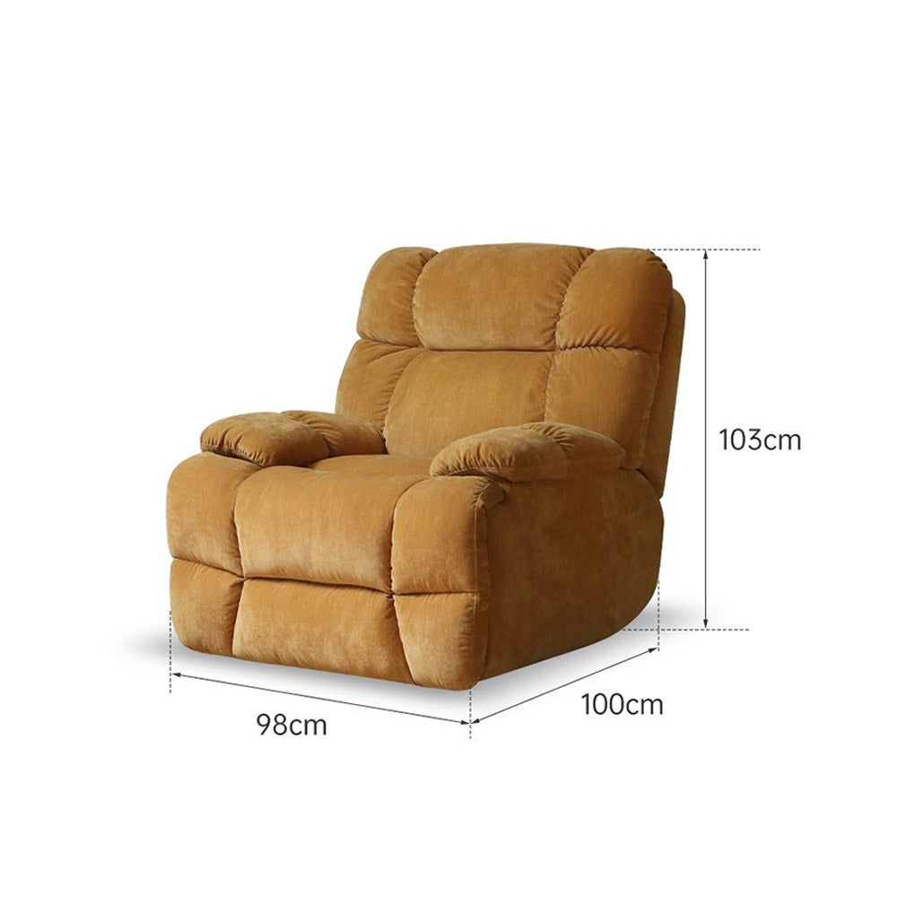 Vacone Chenille Recliner Sofa