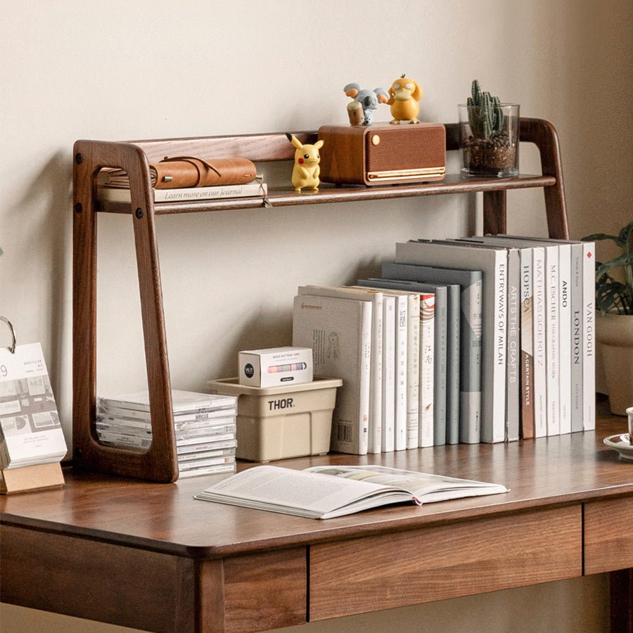 Velten Solid Oak Desktop Shelf | Oak Furniture Store