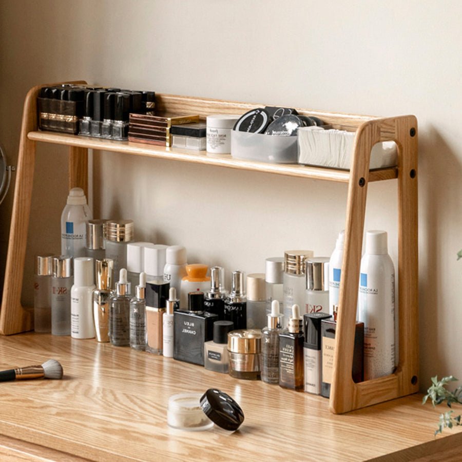 Velten Solid Oak Desktop Shelf | Oak Furniture Store