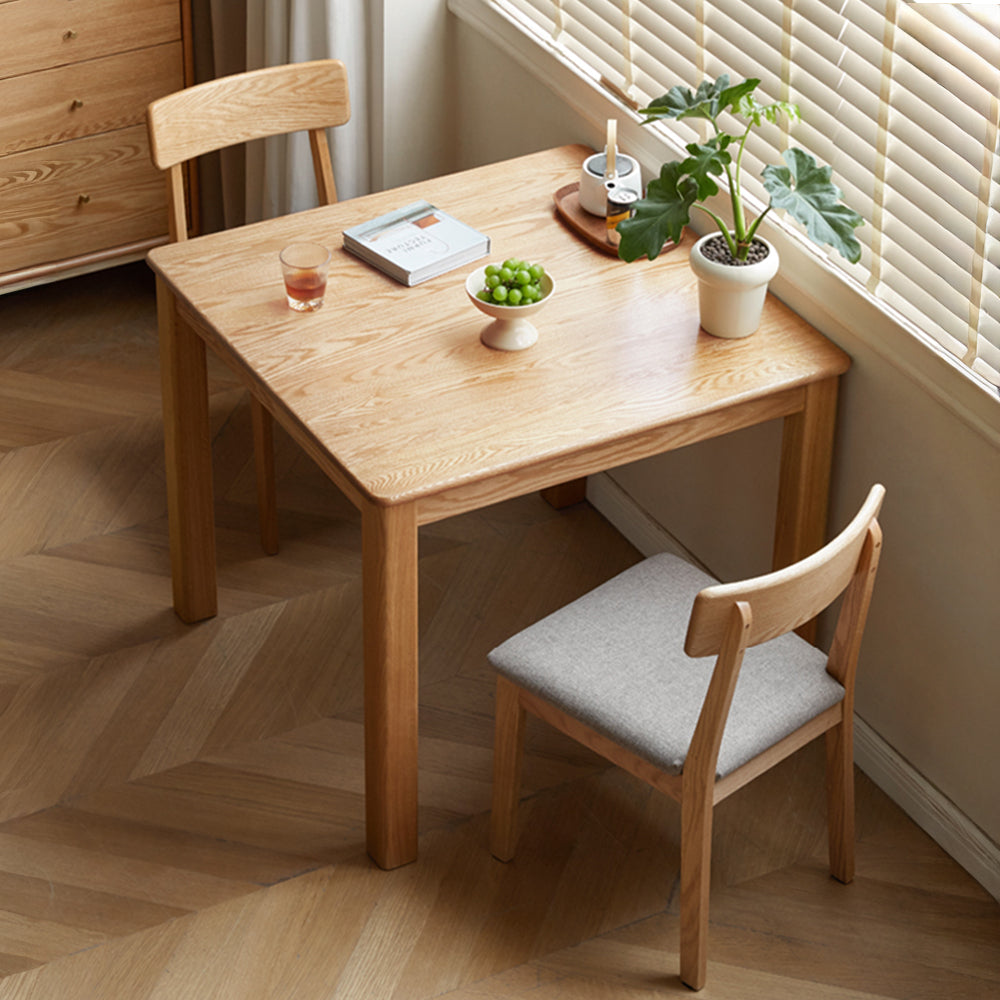 Venice Natural Solid Oak Square Dining Table
