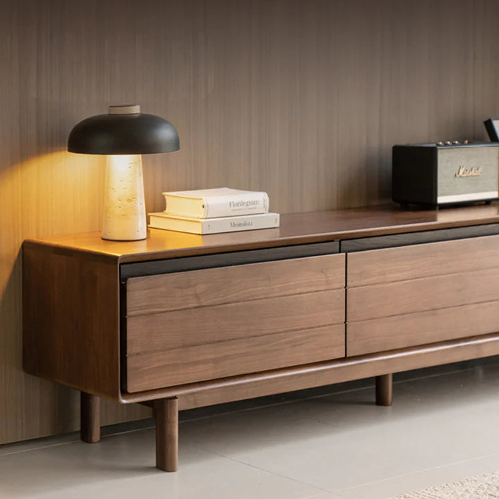 Viano Natural Solid Walnut Entertainment Unit