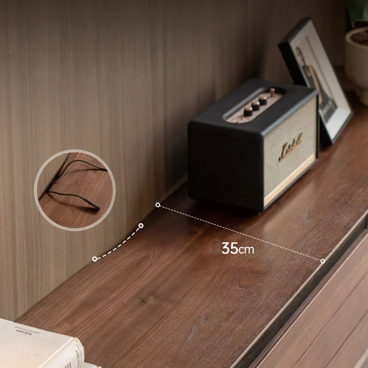 Viano Natural Solid Walnut Entertainment Unit