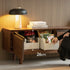 Viano Natural Solid Walnut Entertainment Unit