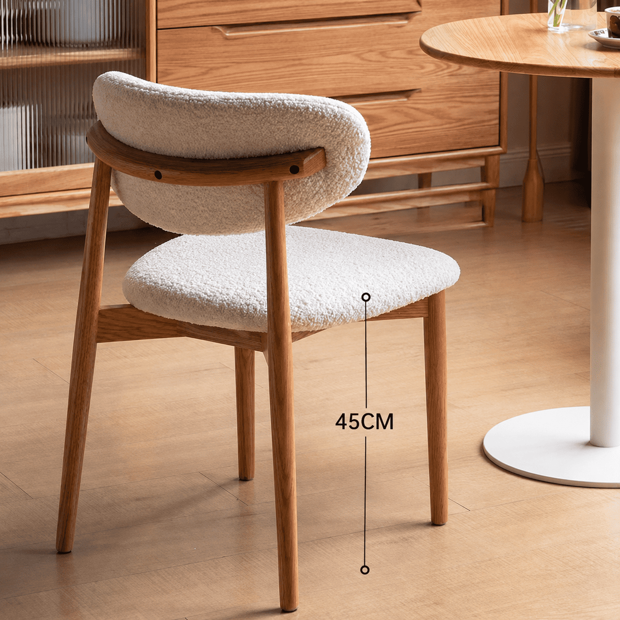 Visby Natural Solid Oak Dining Chair