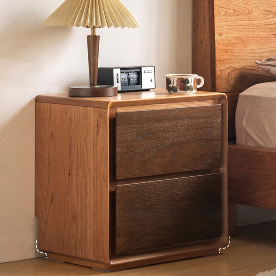Viviez Colour Matching Floor Standing Bedside Table | Oak Furniture Store