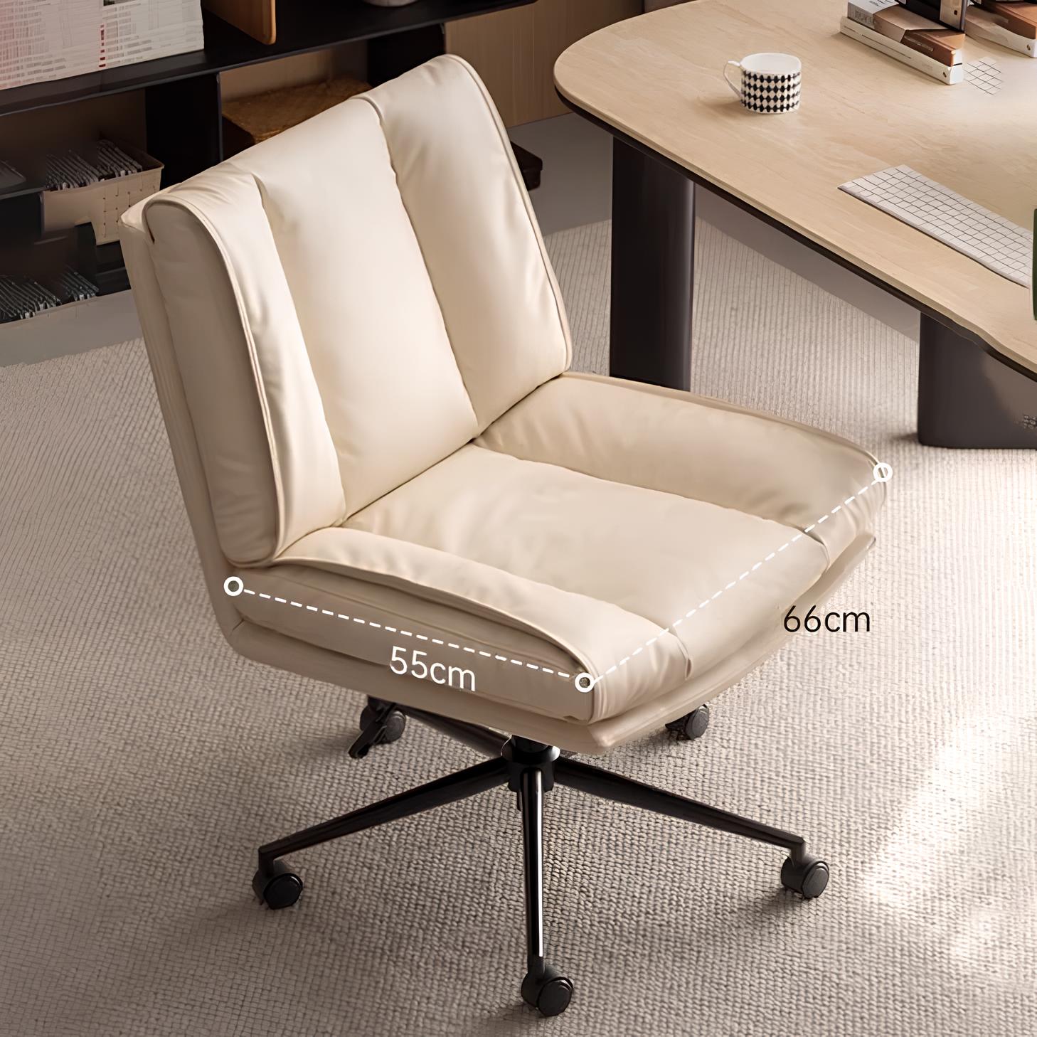 Waake Silicone Leather Swivel Study Office Chair | Oak Furniture Store