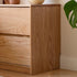 Warburg Natural Solid Oak Bedside Table - Oak Furniture Store