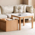 Warburg Natural Solid Oak Coffee Table Set | nesting coffee table with drawers for NZ & AU | Oak Furniture Store