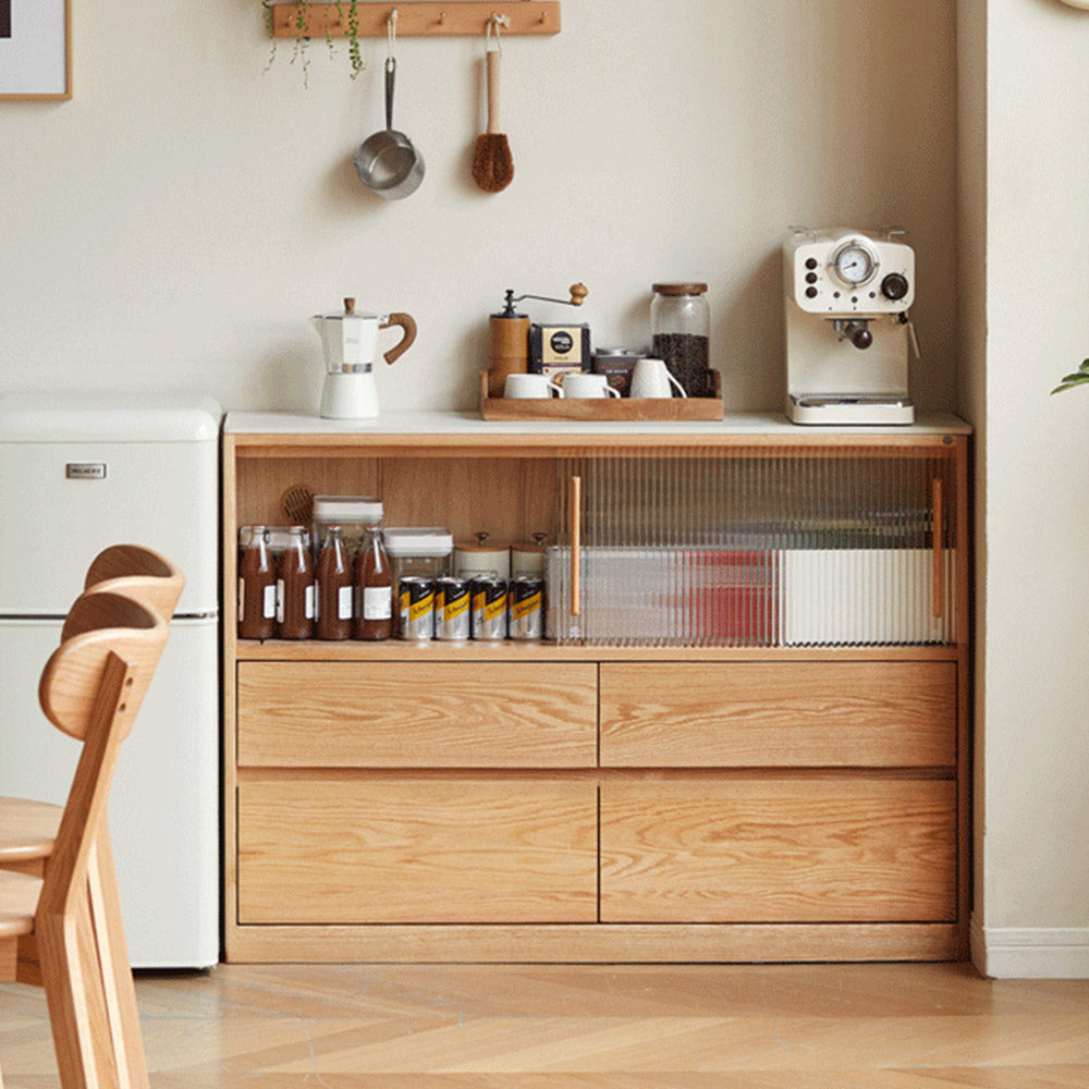 Warburg Natural Solid Oak Small Sideboard