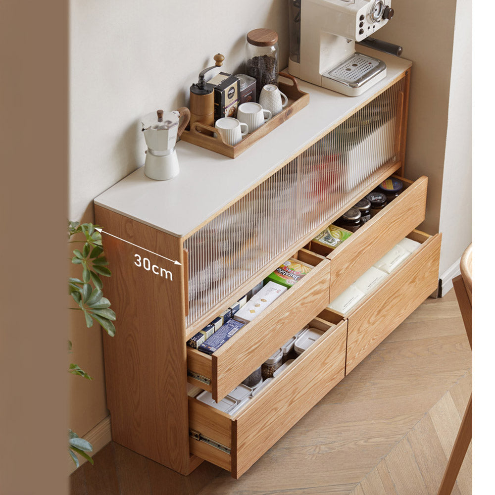 Warburg Natural Solid Oak Small Sideboard