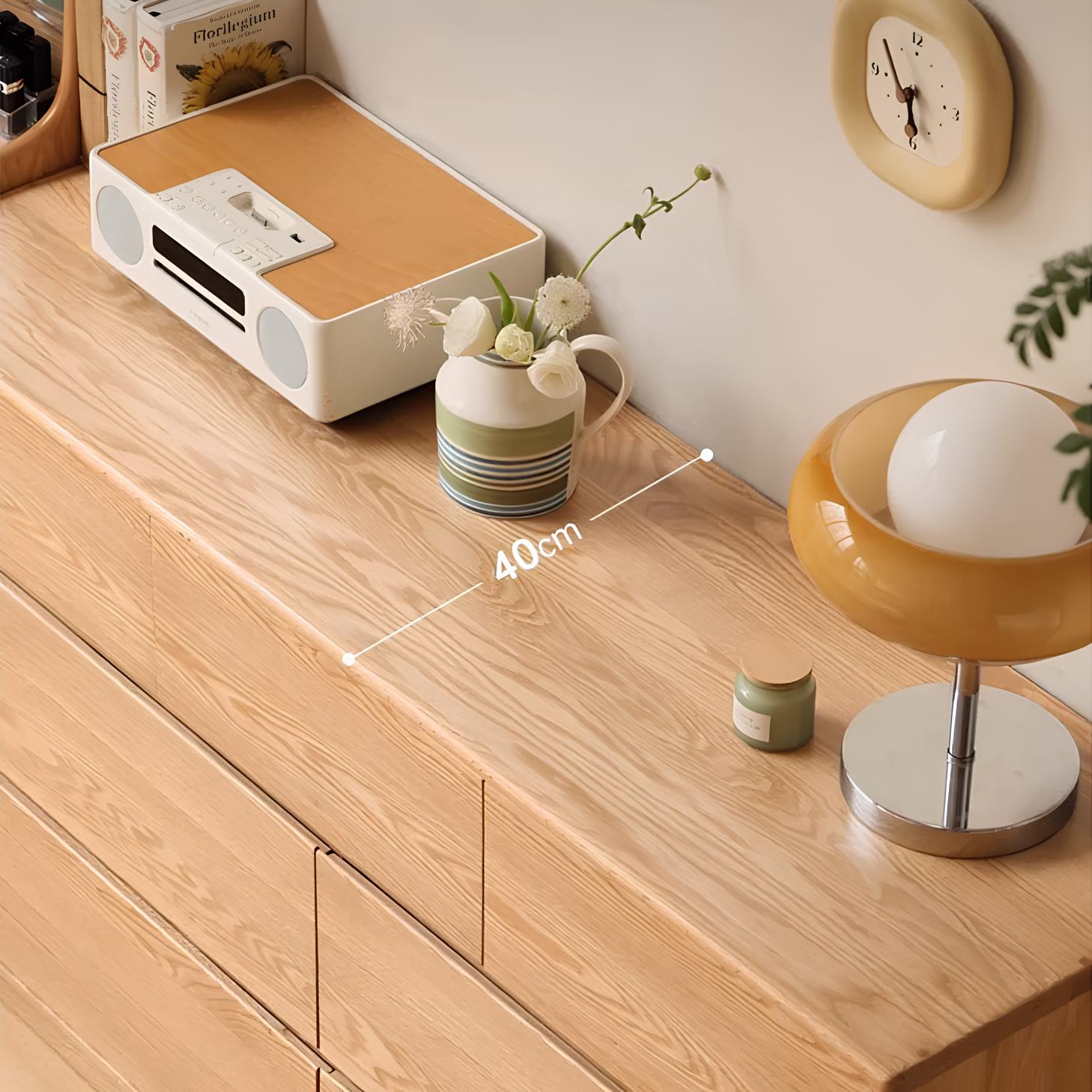 Warburg Natural Solid Oak 3 Over 4 Chest Drawers